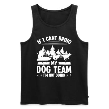 Alaska Dog Team Mushing Husky Sled Dog Racing - Männer Premium Bio Tank Top - Schwarz - Vorne - AI Model Male 178 light (178cm)