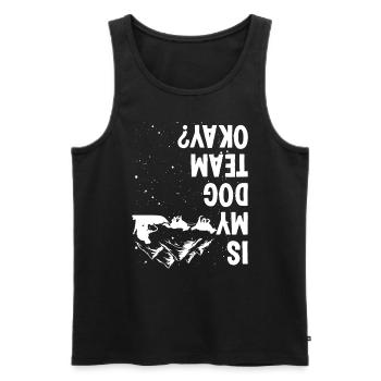 Alaska Mushing my Dog Team okay Husky Sled Racer - Männer Premium Bio Tank Top - Schwarz - Vorne - Michal (187cm)