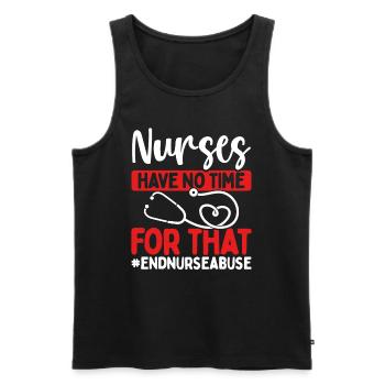 Nursing Violence Nurse Abuse Survivor - Men's Premium Organic Tank Top - black - Front - Michal (187cm)