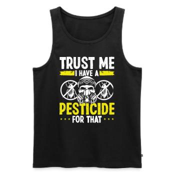 Pest Control Pest Controller Bug Killer Worker - Men's Premium Organic Tank Top - black - Front - AI Model Male 178 light (178cm)