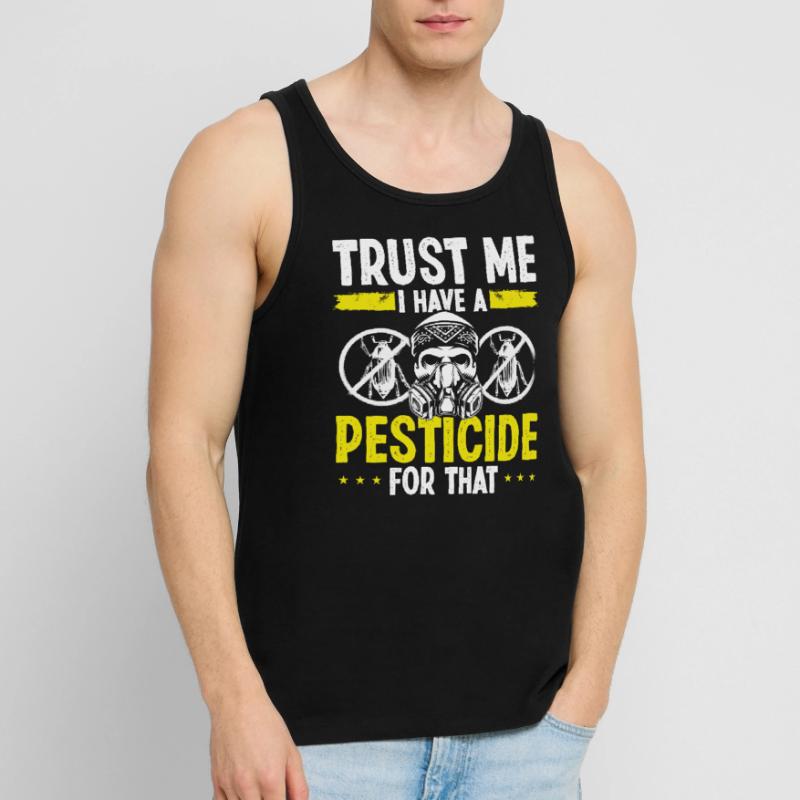 Pest Control Pest Controller Bug Killer Worker Men's Premium Organic Tank Top