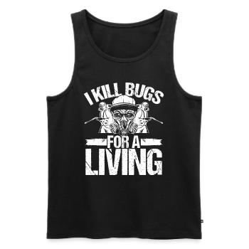 Bed Bug Killer Pest Control Worker Technician - Männer Premium Bio Tank Top - Schwarz - Vorne - AI Model Male 178 light (178cm)