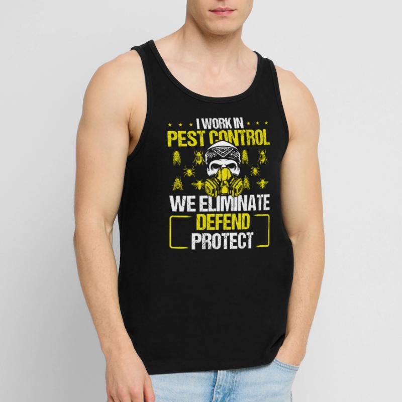 Pest Control Worker Bed Bug Killer Technician Men's Premium Organic Tank Top