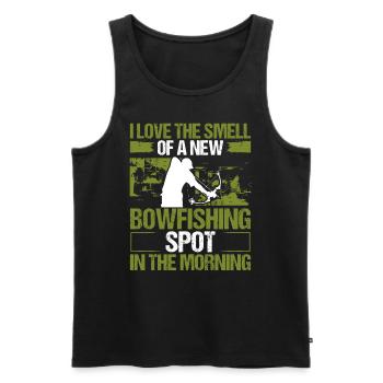 Bowfisher Fisherman Airboat Found new Bowfishing - Männer Premium Bio Tank Top - Schwarz - Vorne - AI Model Male 178 light (178cm)