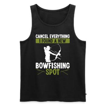Bowisher Fishing Everything found new Bowfishing - Männer Premium Bio Tank Top - Schwarz - Vorne - AI Model Male 178 light (178cm)