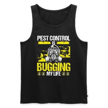 Pest Control Worker Animal Control Officer - Männer Premium Bio Tank Top - Schwarz - Vorne - AI Model Male 178 light (178cm)