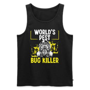 Pest Control Technician Worlds Pest Bug Killer - Men's Premium Organic Tank Top - black - Front - AI Model Male 178 light (178cm)