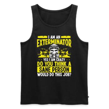 Pest Control Worker Animal Control Officer - Männer Premium Bio Tank Top - Schwarz - Vorne - AI Model Male 178 light (178cm)