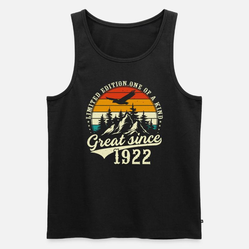 Einzigartig seit 1922 - Männer Premium Bio Tank Top - Schwarz