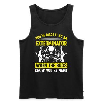 Pest Control Worker Animal Control Professional - Männer Premium Bio Tank Top - Schwarz - Vorne - AI Model Male 178 light (178cm)