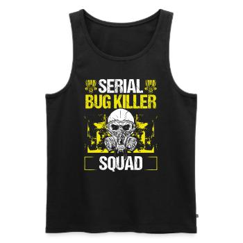Pest Control Worker Bug Squad Animal Control - Männer Premium Bio Tank Top - Schwarz - Vorne - AI Model Male 178 light (178cm)