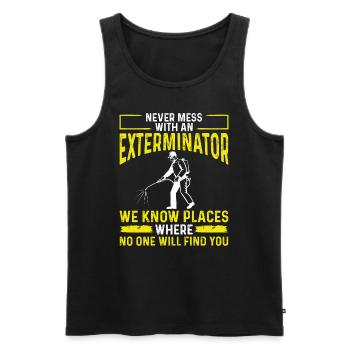 Pest Control Worker Animal Control Officer - Männer Premium Bio Tank Top - Schwarz - Vorne - AI Model Male 178 light (178cm)