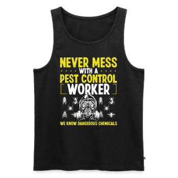 Pest Control Worker Animal Control Professional - Männer Premium Bio Tank Top - Schwarz - Vorne - AI Model Male 178 light (178cm)