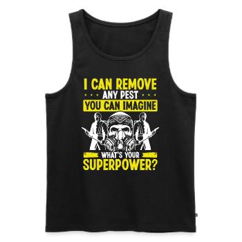 Pest Control Worker Pesticide Animal Control - Männer Premium Bio Tank Top - Schwarz - Vorne - AI Model Male 178 light (178cm)
