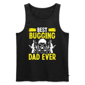 Pest Control Technician Dad Worker Papa - Männer Premium Bio Tank Top - Schwarz - Vorne - AI Model Male 178 light (178cm)