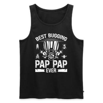 Dad Pest Control Worker Fathers Pest Technician - Men's Premium Organic Tank Top - black - Front - AI Model Male 178 light (178cm)