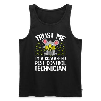 Pest Control Worker Animal Control Officer - Männer Premium Bio Tank Top - Schwarz - Vorne - AI Model Male 178 light (178cm)