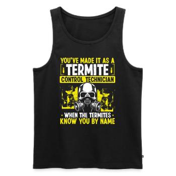 Termite Control Technician Pest Conrol Worker - Männer Premium Bio Tank Top - Schwarz - Vorne - AI Model Male 178 light (178cm)