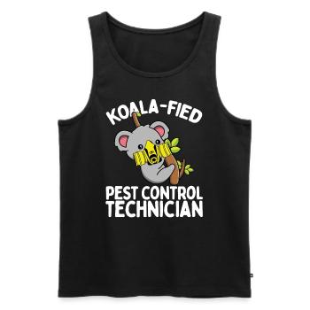 Pest Control Technician Koala Animal Officer - Männer Premium Bio Tank Top - Schwarz - Vorne - AI Model Male 178 light (178cm)