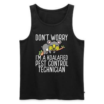 Koala Pest Control Technician Animal Control - Männer Premium Bio Tank Top - Schwarz - Vorne - AI Model Male 178 light (178cm)