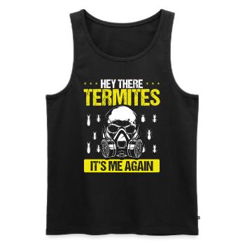 Termite Control Technician Pest Control Worker - Männer Premium Bio Tank Top - Schwarz - Vorne - AI Model Male 178 light (178cm)
