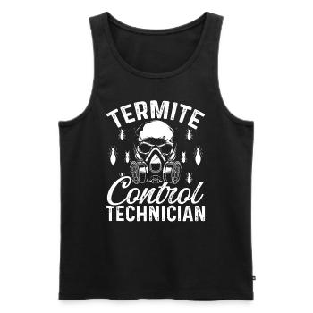 Termite Control Technician Animal Officer Pest - Männer Premium Bio Tank Top - Schwarz - Vorne - AI Model Male 178 light (178cm)