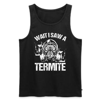 Pest Control Technician I saw a Termite Animal - Männer Premium Bio Tank Top - Schwarz - Vorne - AI Model Male 178 light (178cm)