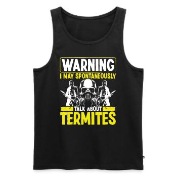 Termite Control Technician Pest Control Officer - Männer Premium Bio Tank Top - Schwarz - Vorne - AI Model Male 178 light (178cm)