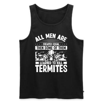 Termite Control Technician Pest Control Officer - Männer Premium Bio Tank Top - Schwarz - Vorne - AI Model Male 178 light (178cm)
