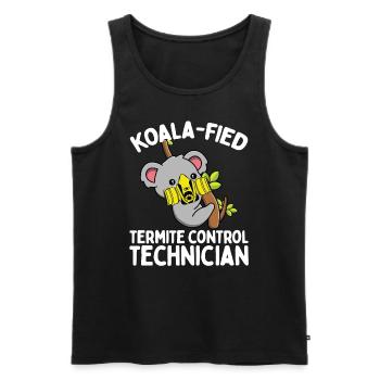 Termite Control Technician Pest Control Officer - Männer Premium Bio Tank Top - Schwarz - Vorne - AI Model Male 178 light (178cm)