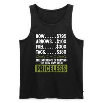 Fisherman Bow Hunter Bowfishing Bowfisher Fisher - Men's Premium Organic Tank Top - black - Front - Michal (187cm)