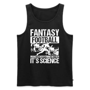 Fantasy Football Legend Team Science Championship - Männer Premium Bio Tank Top - Schwarz - Vorne - AI Model Male 178 light (178cm)