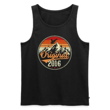 Original 2016 - Men's Premium Organic Tank Top - black - Front - Michal (187cm)