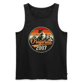 Original 2007 - Men's Premium Organic Tank Top - black - Front - Michal (187cm)