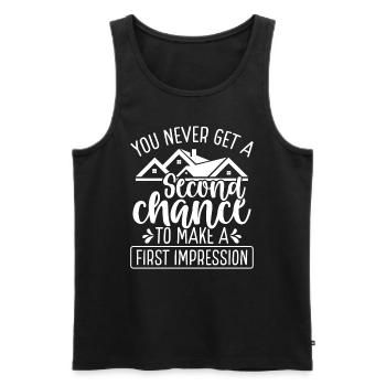 Home Home Stager Home Staging House Showing - Men's Premium Organic Tank Top - black - Front - AI Model Male 178 light (178cm)