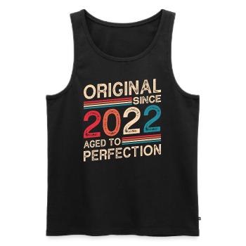 Original Depuis 2022 Vieilli À La Perfection - Débardeur bio Premium Homme - noir - Devant - Michal (187cm)