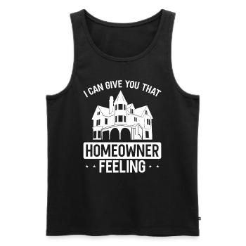 Real Estate Agent Homeowner Feeling House Showing - Men's Premium Organic Tank Top - black - Front - Michal (187cm)