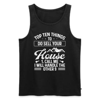 Real Estate Agent Sell your House Showing Broker - Männer Premium Bio Tank Top - Schwarz - Vorne - Michal (187cm)