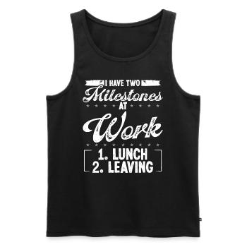 Funny Humor for Men Co Worker Job Sarcasm for Work - Männer Premium Bio Tank Top - Schwarz - Vorne - AI Model Male 178 light (178cm)