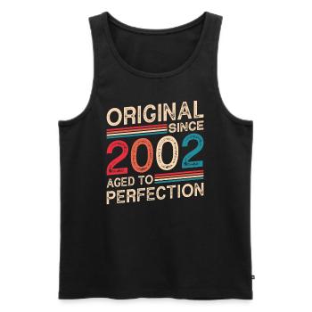 Original Depuis 2002 Vieilli À La Perfection - Débardeur bio Premium Homme - noir - Devant - Michal (187cm)