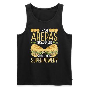 Arepas Lover Make Arepa Hispanic Heritage Month - Männer Premium Bio Tank Top - Schwarz - Vorne - Michal (187cm)