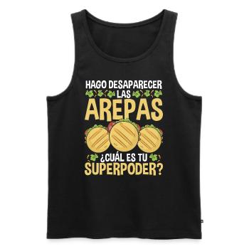 Arepa Lover Traditional Food Venezuelan Hispanic - Männer Premium Bio Tank Top - Schwarz - Vorne - Michal (187cm)