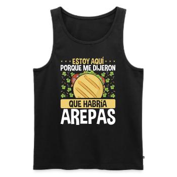 Arepas Lover Maker Food Venezuelan Hispanic - Männer Premium Bio Tank Top - Schwarz - Vorne - Michal (187cm)