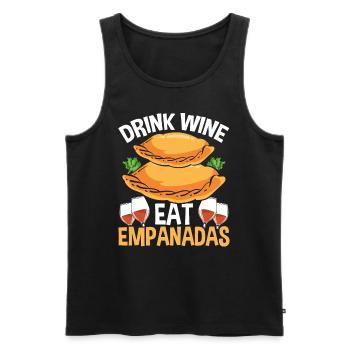 Empanadas Maker Vin Boire Amateur Cuisine latine - Débardeur bio Premium Homme - noir - Devant - Michal (187cm)