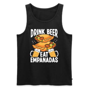 Empanadas Maker Bière Boire Amateur Nourriture latine - Débardeur bio Premium Homme - noir - Devant - Michal (187cm)