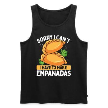 Empanada Maker Désolé, je ne peux pas faire Empanada - Débardeur bio Premium Homme - noir - Devant - Michal (187cm)