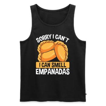 Empanada Maker Désolé, je ne peux pas sentir EmpanadasE - Débardeur bio Premium Homme - noir - Devant - Michal (187cm)