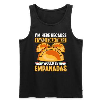 Empanada Maker I was told there would be Empanadas - Men's Premium Organic Tank Top - black - Front - AI Model Male 178 light (178cm)