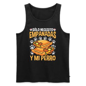 Empanada Maker Dog Lover Food Latin Hispanique - Débardeur bio Premium Homme - noir - Devant - Michal (187cm)
