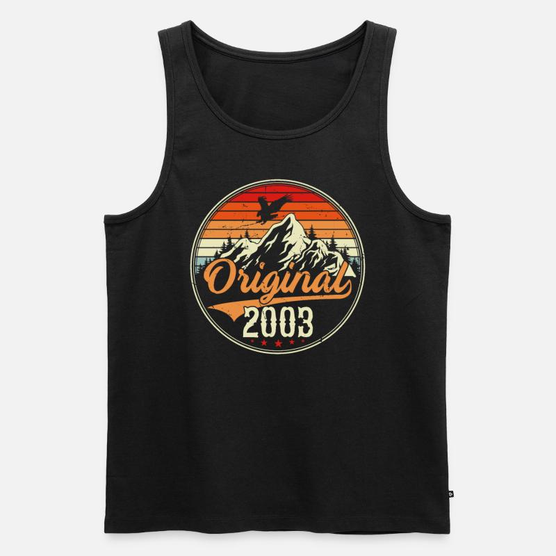 Original 2003 - Männer Premium Bio Tank Top - Schwarz